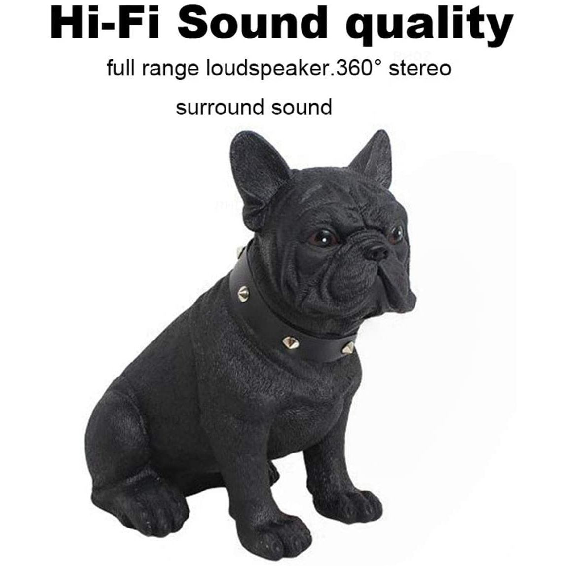 Μικρό Επαναφορτιζόμενο Ηχείο Bluetooth & TWS - Σκύλος BullDog Digital Speaker CH-M212